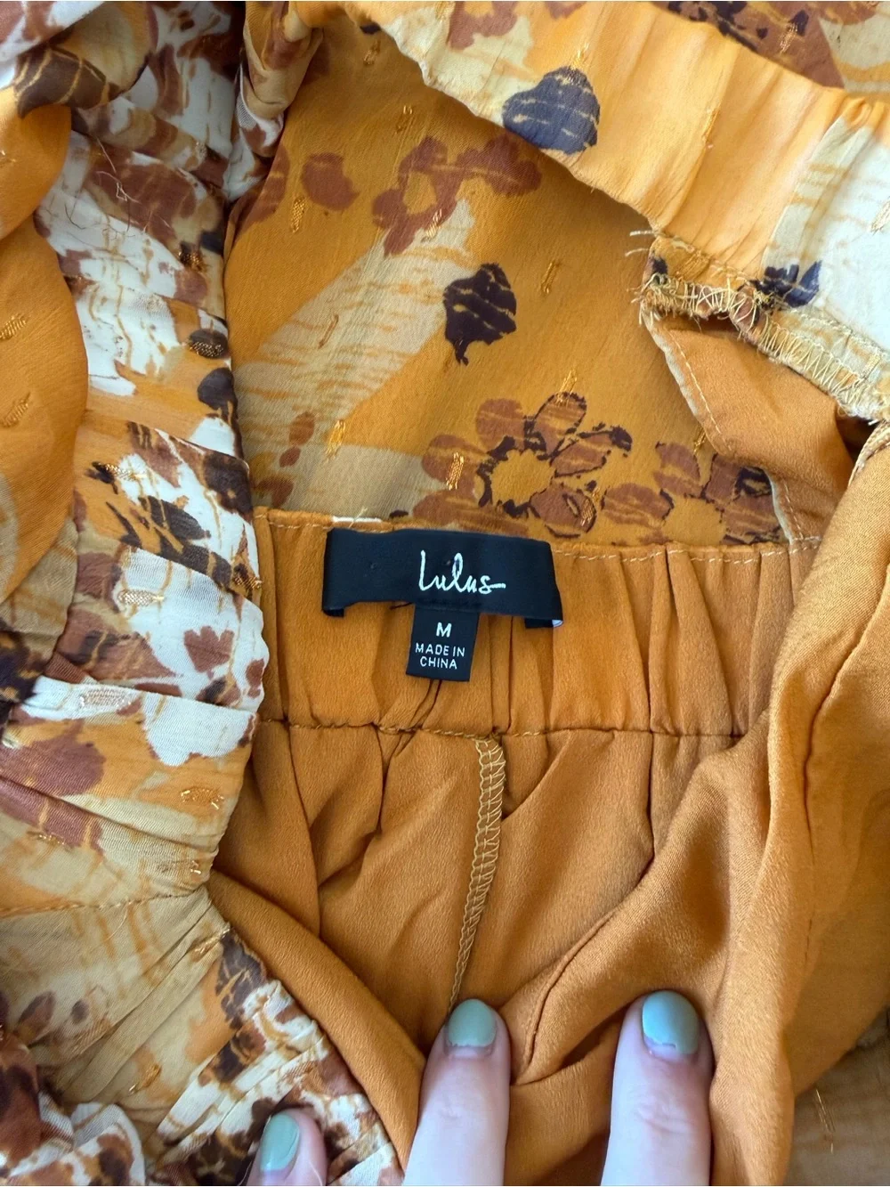 Lulus Gorgeous Vibe Yellow Floral Print High-Low Maxi Dress - Picture 3 of 3